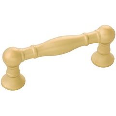 Fuller Pull 3 inch Center to Center Flat Ultra Brass Fuller Pull 3 inch Center to Center Flat Ultra Brass
