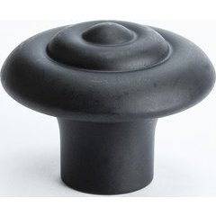 Rhapsody 1-1/4 Inch Diameter Satin Black Cabinet Knob Rhapsody 1-1/4 Inch Diameter Satin Black Cabinet Knob