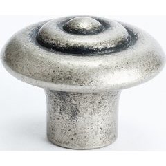 Rhapsody 1-1/4 Inch Diameter Weathered Nickel Cabinet Knob Rhapsody 1-1/4 Inch Diameter Weathered Nickel Cabinet Knob