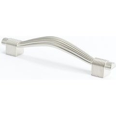 Opus 3-3/4 Inch Center to Center Satin Nickel Cabinet Pull Opus 3-3/4 Inch Center to Center Satin Nickel Cabinet Pull