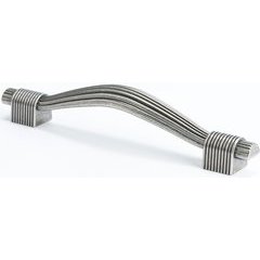 Opus 5-1/16 Inch Center to Center Rustic Tin Cabinet Pull Opus 5-1/16 Inch Center to Center Rustic Tin Cabinet Pull