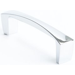 Aspire 3-3/4 Inch Center to Center Polished Chrome Cabinet Pull Aspire 3-3/4 Inch Center to Center Polished Chrome Cabinet Pull