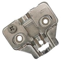 37% OFF Builders Line Long Arm Hinge Baseplate - 0mm Frameless Cabinet Clip Plate - Screw-On - Cam Adjustable