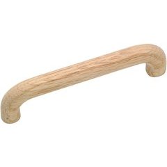 Eclectic 3-25/32 Inch Center to Center Bar Pulls with Unfinished Oak Finish Eclectic 3-25/32 Inch Center to Center Bar Pulls with Unfinished Oak Finish