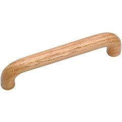 Eclectic 3-25/32 Inch Center to Center Bar Pulls with Natural Oak Finish Eclectic 3-25/32 Inch Center to Center Bar Pulls with Natural Oak Finish