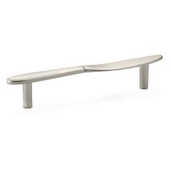 Eclectic 3-25/32 Inch Center to Center Bar Pulls with Nickel Finish Eclectic 3-25/32 Inch Center to Center Bar Pulls with Nickel Finish