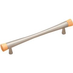 Eclectic 5-1/32 Inch Center to Center Bar Pulls with Satin Nickel Finish Eclectic 5-1/32 Inch Center to Center Bar Pulls with Satin Nickel Finish