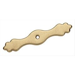 Backplate 4-5/16 inch Long Burnished Brass Backplate 4-5/16 inch Long Burnished Brass