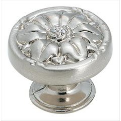 Natural Elegance 1-5/16 Inch Diameter Sterling Nickel Cabinet Knob Natural Elegance 1-5/16 Inch Diameter Sterling Nickel Cabinet Knob