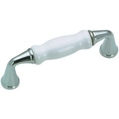 Traditional 3 Inch Center to Center Bar Pulls with White Chrome Finish Traditional 3 Inch Center to Center Bar Pulls with White Chrome Finish