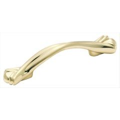 Expressions 3 Inch Center to Center Sterling Brass Cabinet Pull Expressions 3 Inch Center to Center Sterling Brass Cabinet Pull