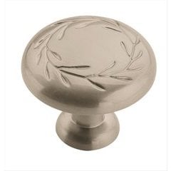 Nature's Splendor 1-1/4 Inch Diameter Satin Nickel Cabinet Knob Nature's Splendor 1-1/4 Inch Diameter Satin Nickel Cabinet Knob