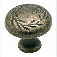 Nature's Splendor 1-1/4 Inch Diameter Weathered Brass Cabinet Knob Nature's Splendor 1-1/4 Inch Diameter Weathered Brass Cabinet Knob
