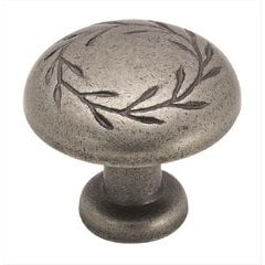 Nature's Splendor 1-1/4 Inch Diameter Weathered Nickel Cabinet Knob Nature's Splendor 1-1/4 Inch Diameter Weathered Nickel Cabinet Knob