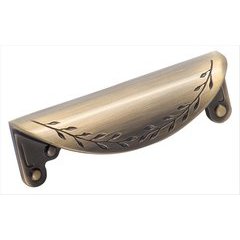 Nature's Splendor 3 Inch Center to Center Elegant Brass Cabinet Cup Pull Nature's Splendor 3 Inch Center to Center Elegant Brass Cabinet Cup Pull