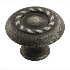 Inspirations 1-3/4 Inch Diameter Wrought Iron Dark Cabinet Knob Inspirations 1-3/4 Inch Diameter Wrought Iron Dark Cabinet Knob