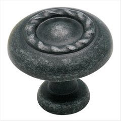 Inspirations 1-1/4 Inch Diameter Wrought Iron Dark Cabinet Knob Inspirations 1-1/4 Inch Diameter Wrought Iron Dark Cabinet Knob