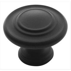 Inspirations 1-3/8 Inch Diameter Flat Black Cabinet Knob Inspirations 1-3/8 Inch Diameter Flat Black Cabinet Knob