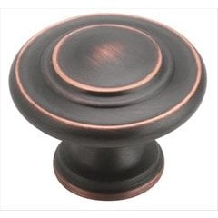 Inspirations 1-3/8 Inch Diameter Oil Rubbed Bronze Cabinet Knob Inspirations 1-3/8 Inch Diameter Oil Rubbed Bronze Cabinet Knob
