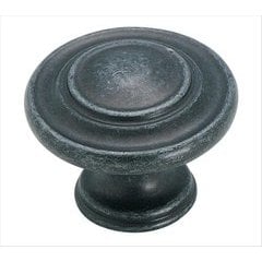 Inspirations 1-3/8 Inch Diameter Wrought Iron Dark Cabinet Knob Inspirations 1-3/8 Inch Diameter Wrought Iron Dark Cabinet Knob