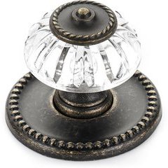 Eclectic 1-5/16 Inch Diameter Knobs with Brass Finish Eclectic 1-5/16 Inch Diameter Knobs with Brass Finish