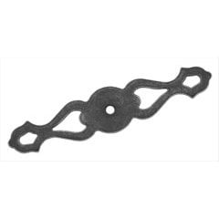 Back plates 4-3/8 Inch Length Wrought Iron Dark Back-plate Back plates 4-3/8 Inch Length Wrought Iron Dark Back-plate