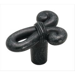 Cyprus 1-5/8 Inch Diameter Wrought Iron Dark Cabinet Knob Cyprus 1-5/8 Inch Diameter Wrought Iron Dark Cabinet Knob