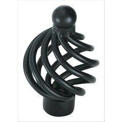 Village Classics 1-5/16 Inch Diameter Flat Black Cabinet Knob Village Classics 1-5/16 Inch Diameter Flat Black Cabinet Knob