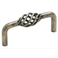 Village Classics 3 Inch Center to Center Weathered Brass Cabinet Pull Village Classics 3 Inch Center to Center Weathered Brass Cabinet Pull