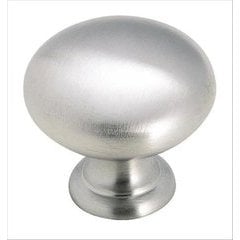 Brass Classics 1 Inch Diameter Brushed Chrome Cabinet Knob Brass Classics 1 Inch Diameter Brushed Chrome Cabinet Knob