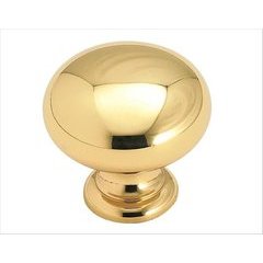 Brass Classics 1 Inch Diameter Polished Brass Cabinet Knob Brass Classics 1 Inch Diameter Polished Brass Cabinet Knob