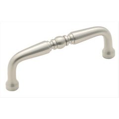 Solid Brass 3 Inch Center to Center Satin Nickel Cabinet Pull Solid Brass 3 Inch Center to Center Satin Nickel Cabinet Pull