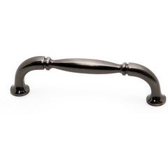 Traditional 3-25/32 Inch Center to Center Bar Pulls with Black Nickel Finish Traditional 3-25/32 Inch Center to Center Bar Pulls with Black Nickel Finish