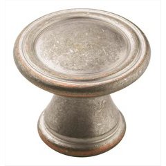 Vasari 1-3/16 Inch Diameter Weathered Nickel Copper Cabinet Knob Vasari 1-3/16 Inch Diameter Weathered Nickel Copper Cabinet Knob