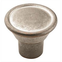 Vasari 1-3/16 Inch Diameter Weathered Nickel Copper Cabinet Knob Vasari 1-3/16 Inch Diameter Weathered Nickel Copper Cabinet Knob