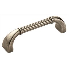 Vasari 3-3/4 Inch Center to Center Antique Nickel Cabinet Pull Vasari 3-3/4 Inch Center to Center Antique Nickel Cabinet Pull