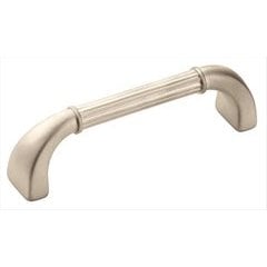 Vasari 3-3/4 Inch Center to Center Satin Nickel Cabinet Pull Vasari 3-3/4 Inch Center to Center Satin Nickel Cabinet Pull