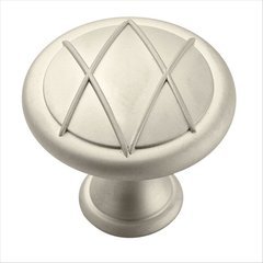 Lattice 1-5/16 Inch Diameter Satin Nickel Cabinet Knob Lattice 1-5/16 Inch Diameter Satin Nickel Cabinet Knob