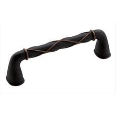 Lattice 3-3/4 Inch Center to Center Dark Oiled Bronze Cabinet Pull Lattice 3-3/4 Inch Center to Center Dark Oiled Bronze Cabinet Pull