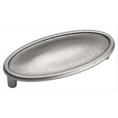 Manor 3 Inch Center to Center Weathered Nickel Cabinet Pull Manor 3 Inch Center to Center Weathered Nickel Cabinet Pull