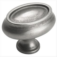 Manor 1-1/2 Inch Diameter Weathered Nickel Cabinet Knob Manor 1-1/2 Inch Diameter Weathered Nickel Cabinet Knob