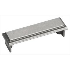Manor 3 Inch Center to Center Weathered Nickel Cabinet Pull Manor 3 Inch Center to Center Weathered Nickel Cabinet Pull
