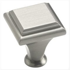 Manor 1 Inch Diameter Satin Nickel Cabinet Knob Manor 1 Inch Diameter Satin Nickel Cabinet Knob