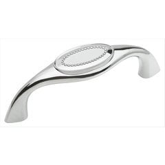 Opulence 3 Inch Center to Center Polished Chrome Cabinet Pull Opulence 3 Inch Center to Center Polished Chrome Cabinet Pull