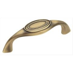 Opulence 3 Inch Center to Center Elegant Brass Cabinet Pull Opulence 3 Inch Center to Center Elegant Brass Cabinet Pull