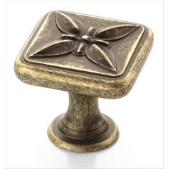 Sundara 1-1/8 Inch Diameter Weathered Brass Cabinet Knob Sundara 1-1/8 Inch Diameter Weathered Brass Cabinet Knob