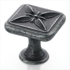 Sundara 1-1/8 Inch Diameter Wrought Iron Dark Cabinet Knob Sundara 1-1/8 Inch Diameter Wrought Iron Dark Cabinet Knob