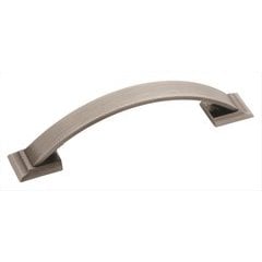 Candler 3-3/4 Inch Center to Center Antique Silver Cabinet Pull Candler 3-3/4 Inch Center to Center Antique Silver Cabinet Pull