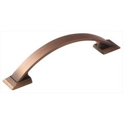 Candler 3-3/4 Inch Center to Center Brushed Copper Cabinet Pull Candler 3-3/4 Inch Center to Center Brushed Copper Cabinet Pull