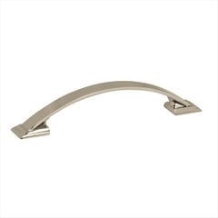 Candler 3-3/4 Inch Center to Center Polished Nickel Cabinet Pull Candler 3-3/4 Inch Center to Center Polished Nickel Cabinet Pull